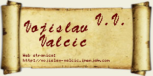 Vojislav Valčić vizit kartica
